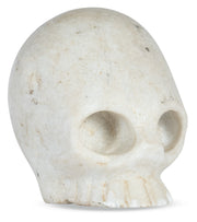 Día de los Muertos White Marble Skull