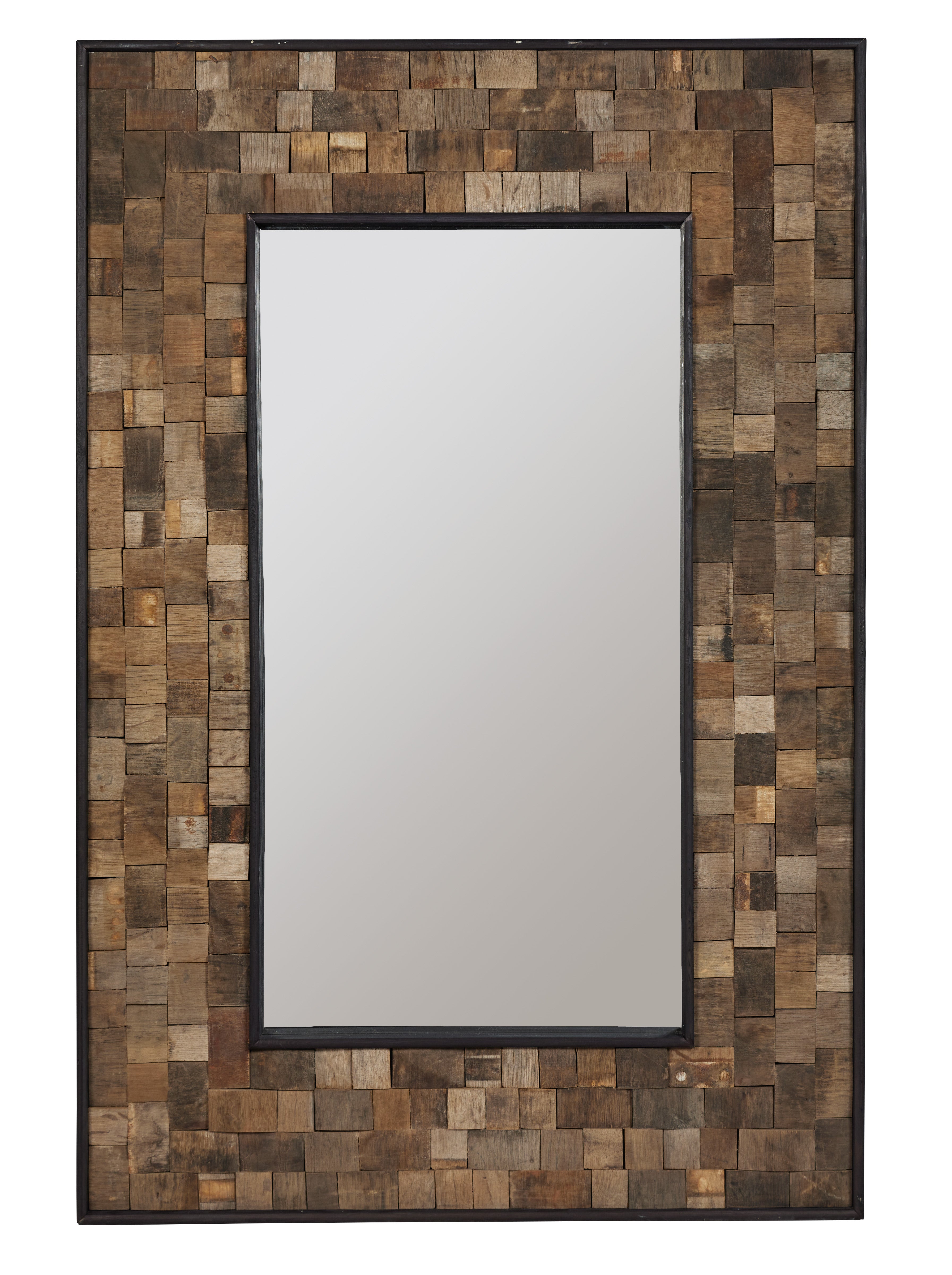 Reclaimed French Wine Barrel Bordeaux Mirror
