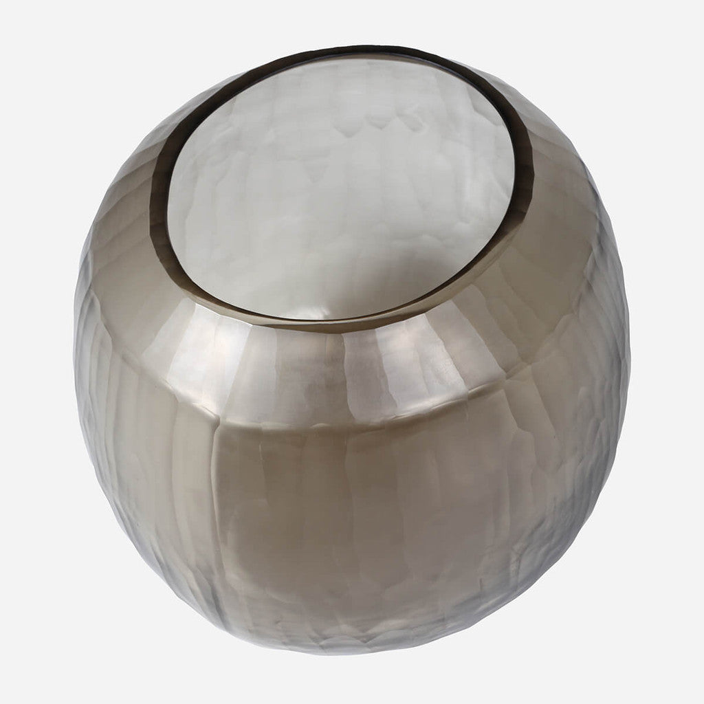 Rhone Smoky Glass Vase - Medium