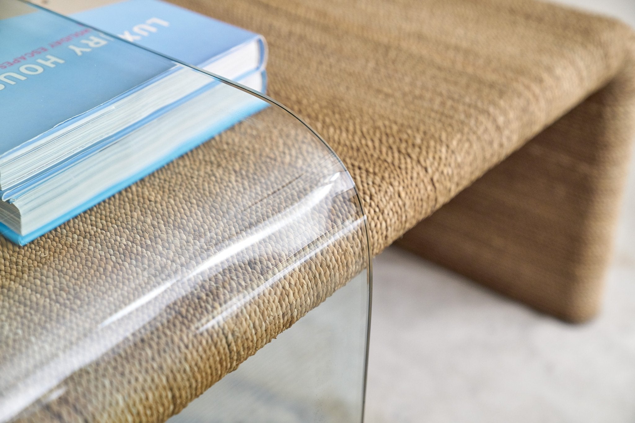 Amani Rope and Glass Cocktail Table - Central Designs