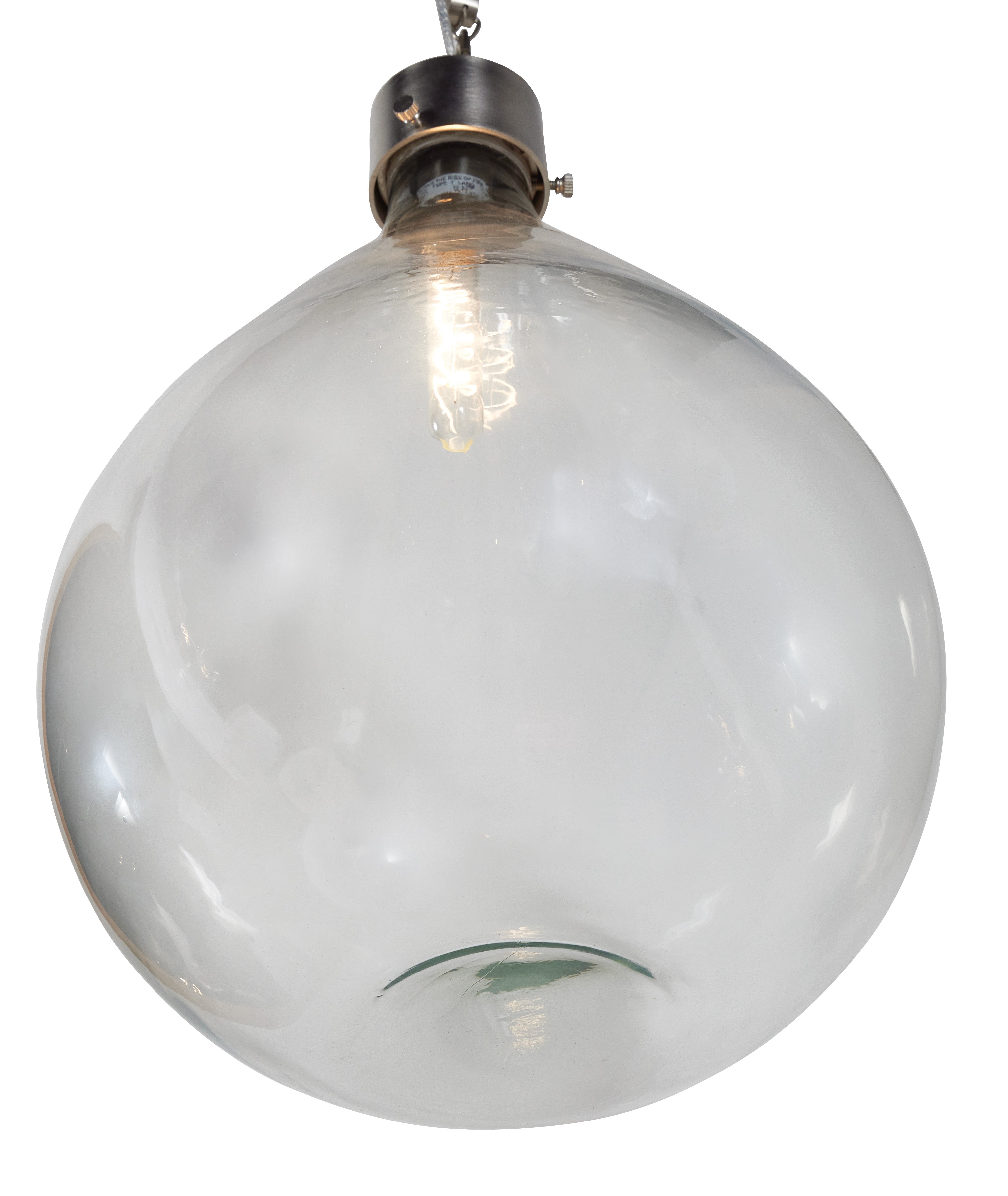 Wine Sphere Glass Pendant - Large