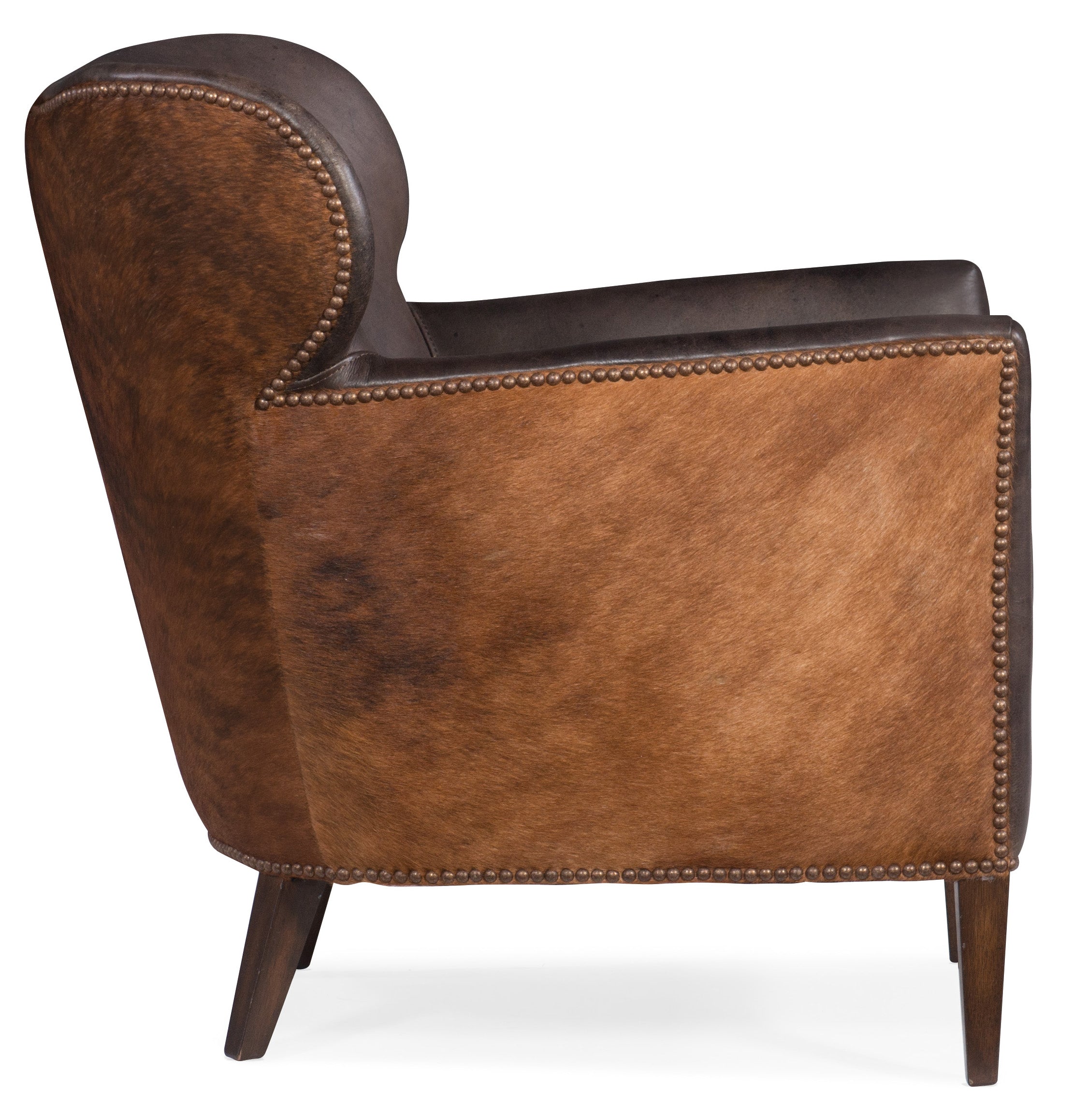 Kato Leather Club Chair with Dark HOH
