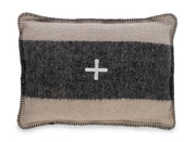 Swiss Army Pillow Cover 14x20 Cream/Black