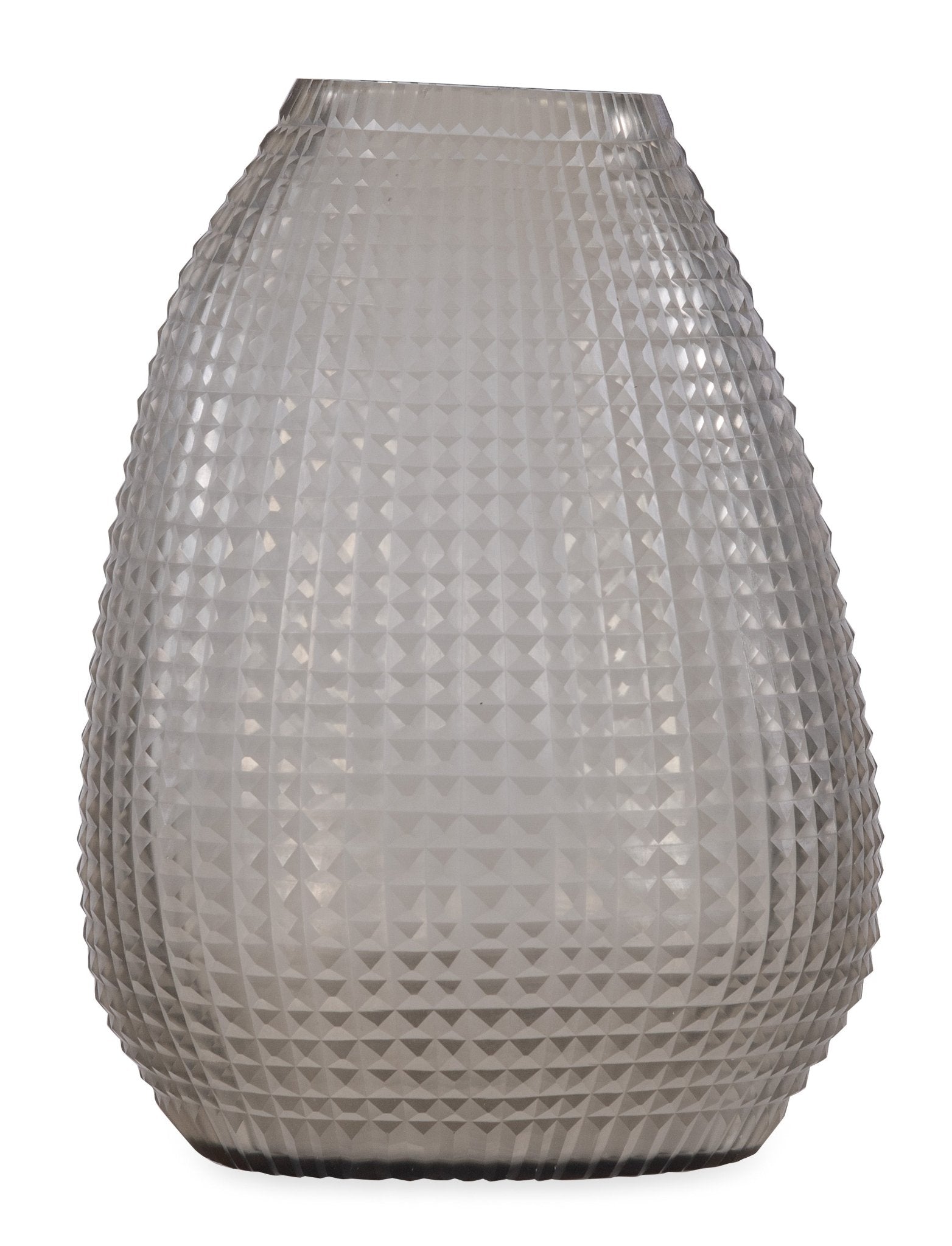 Somme Tall Jack Fruite Smoke Glass Vase - Central Designs