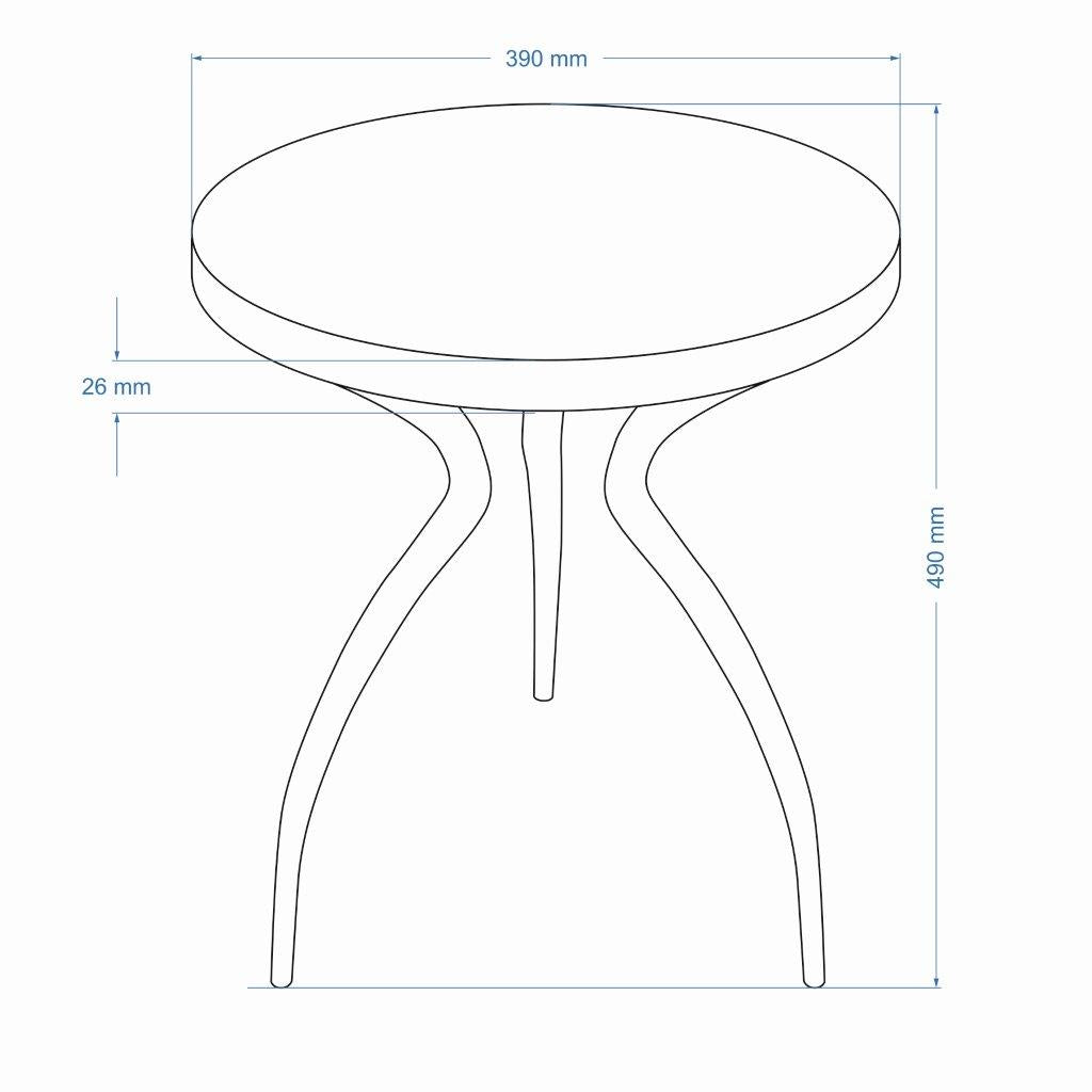 Elements - Sarp - End Table - Antique Brass