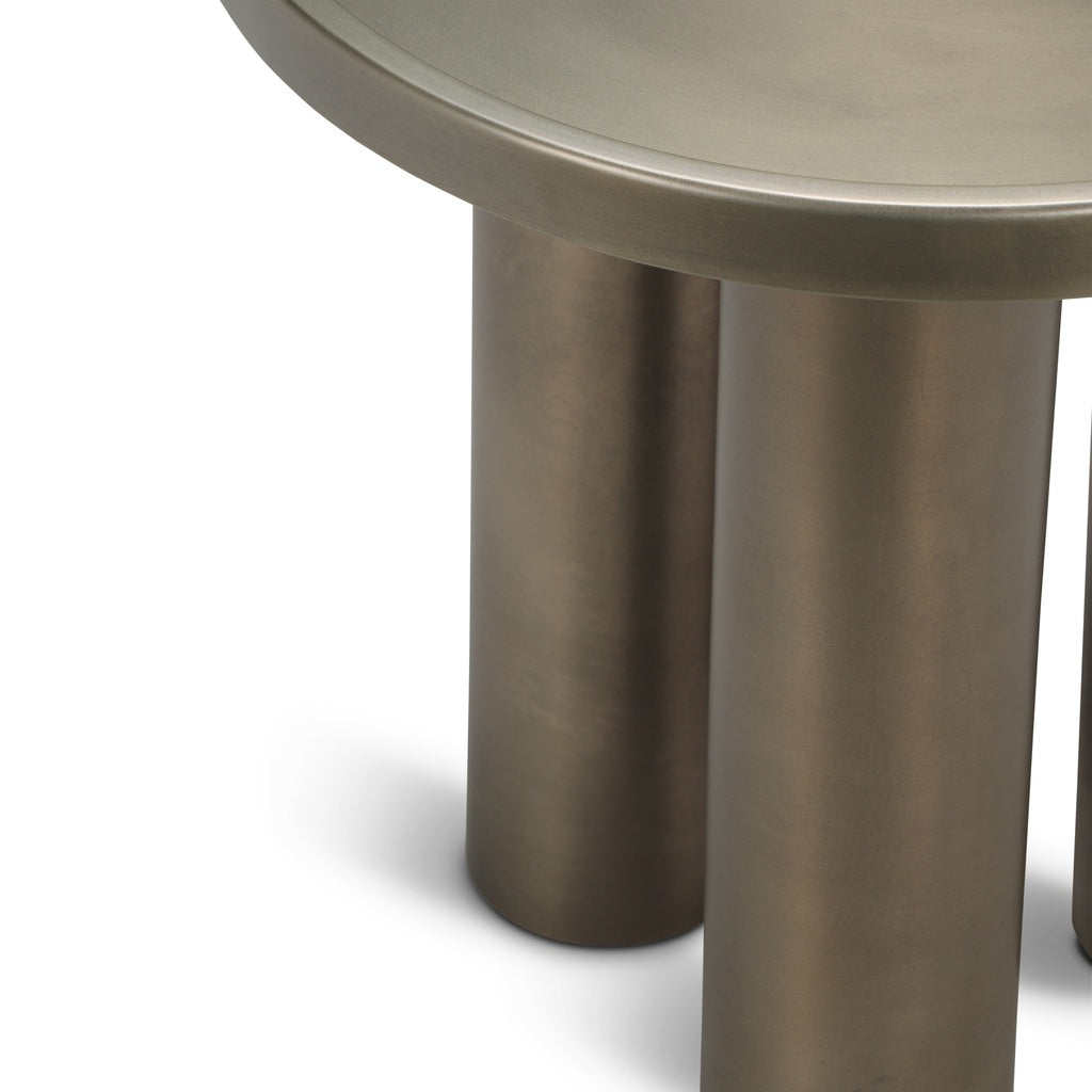 Eclat - Sofia Industrial End Table - Industrial Nickel