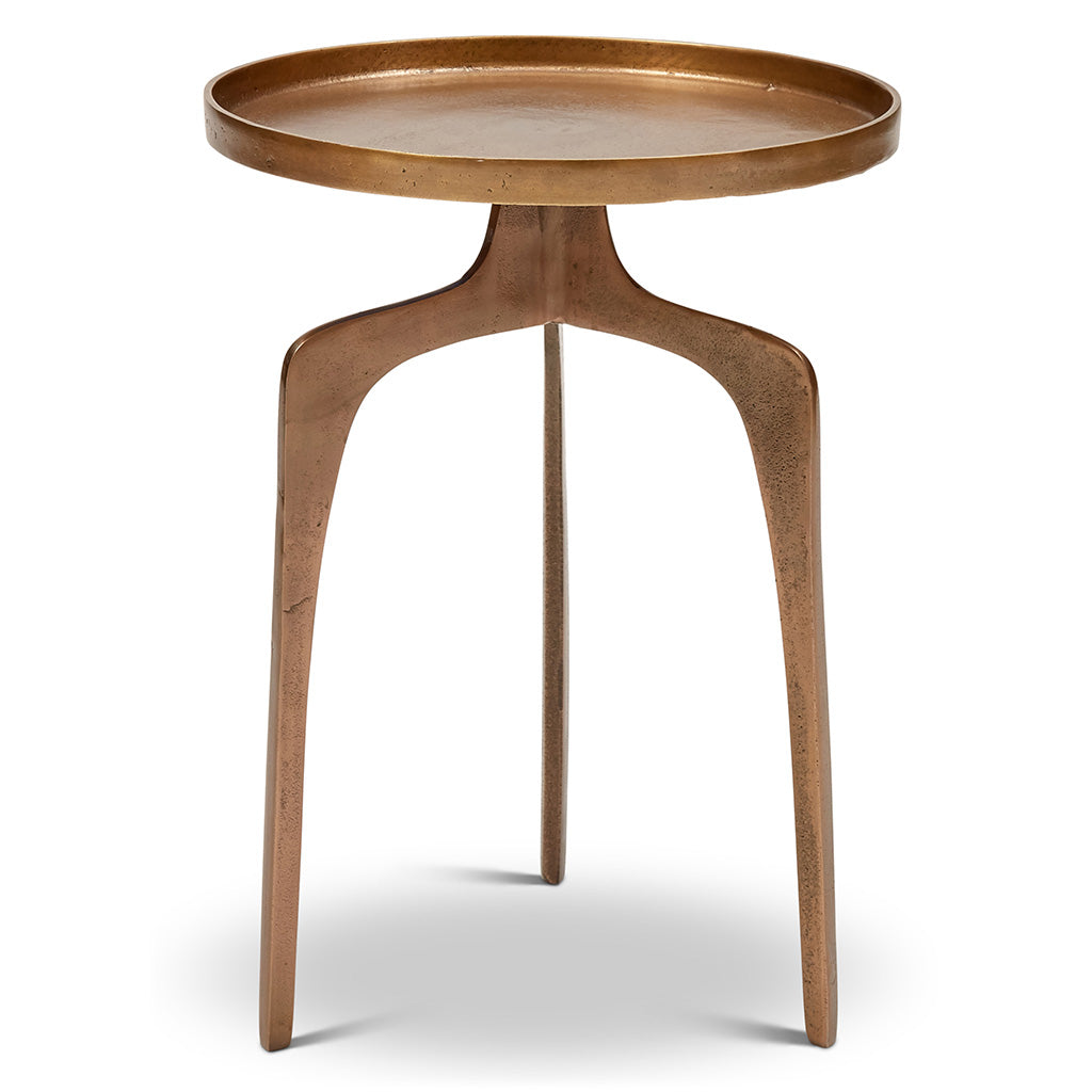 Elements - Vinya End Table - Antique Brass