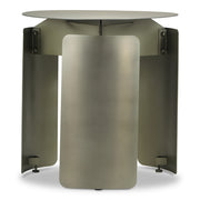 Senshi - Industrial End Table - Industrial Nickel