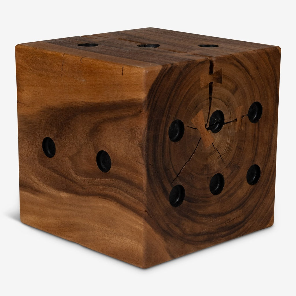Naturals - Dice - End Table - Natural