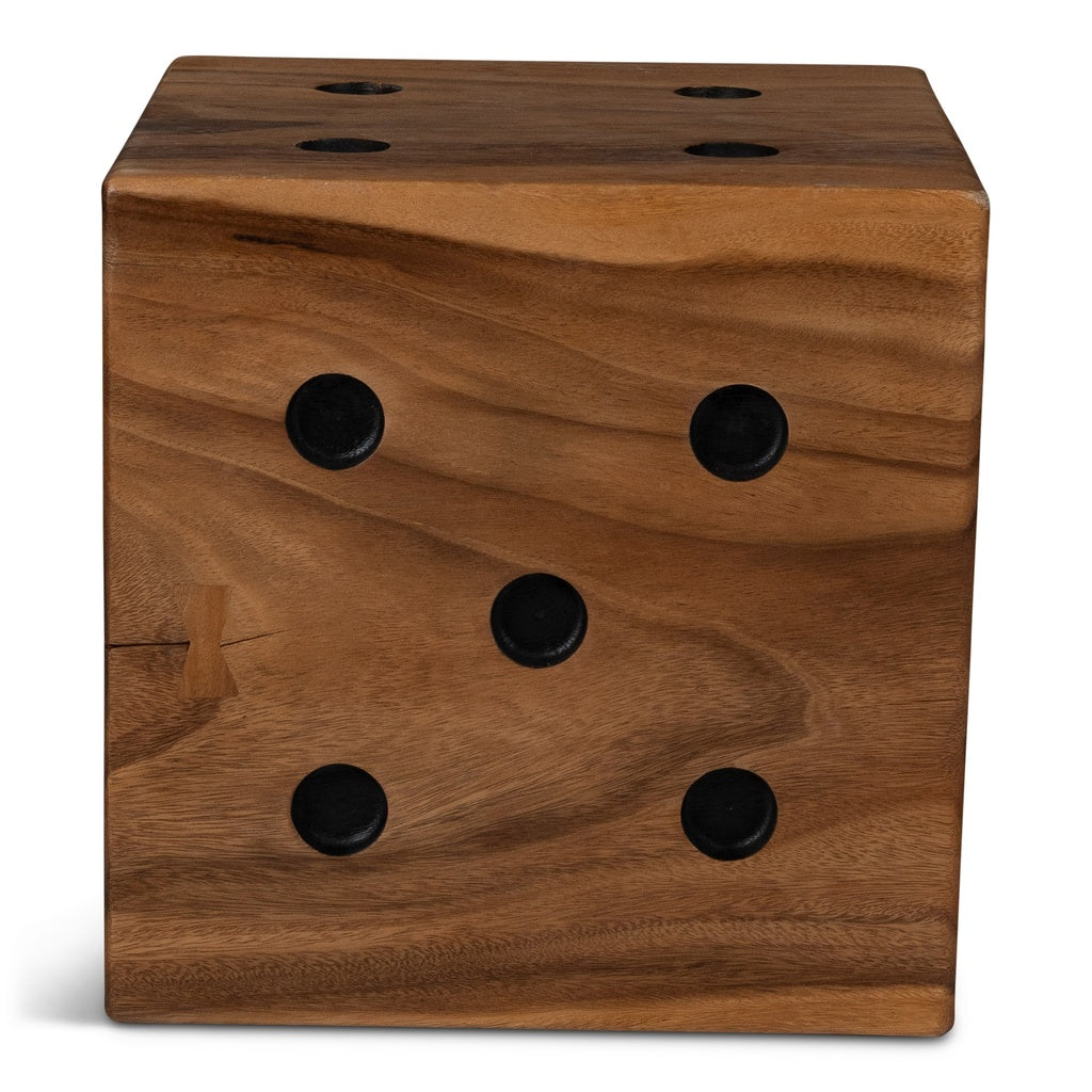 Naturals - Dice - End Table - Natural