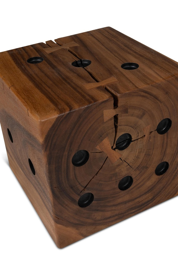 Naturals - Dice - End Table - Natural