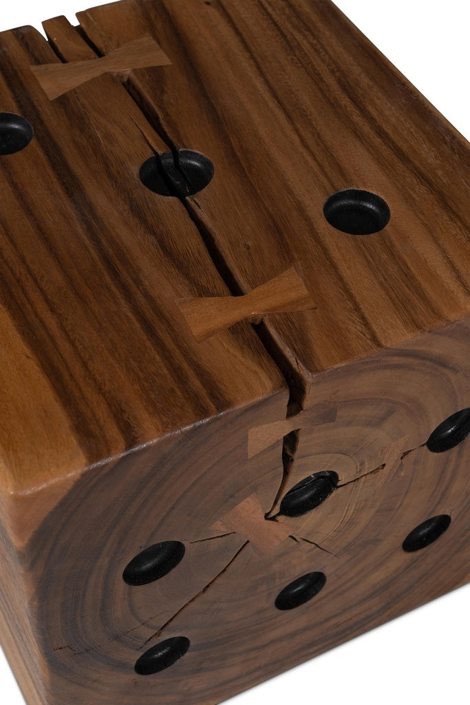 Naturals - Dice - End Table - Natural