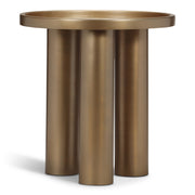 Eclat - Sofia Industrial End Table - Industrial Brass