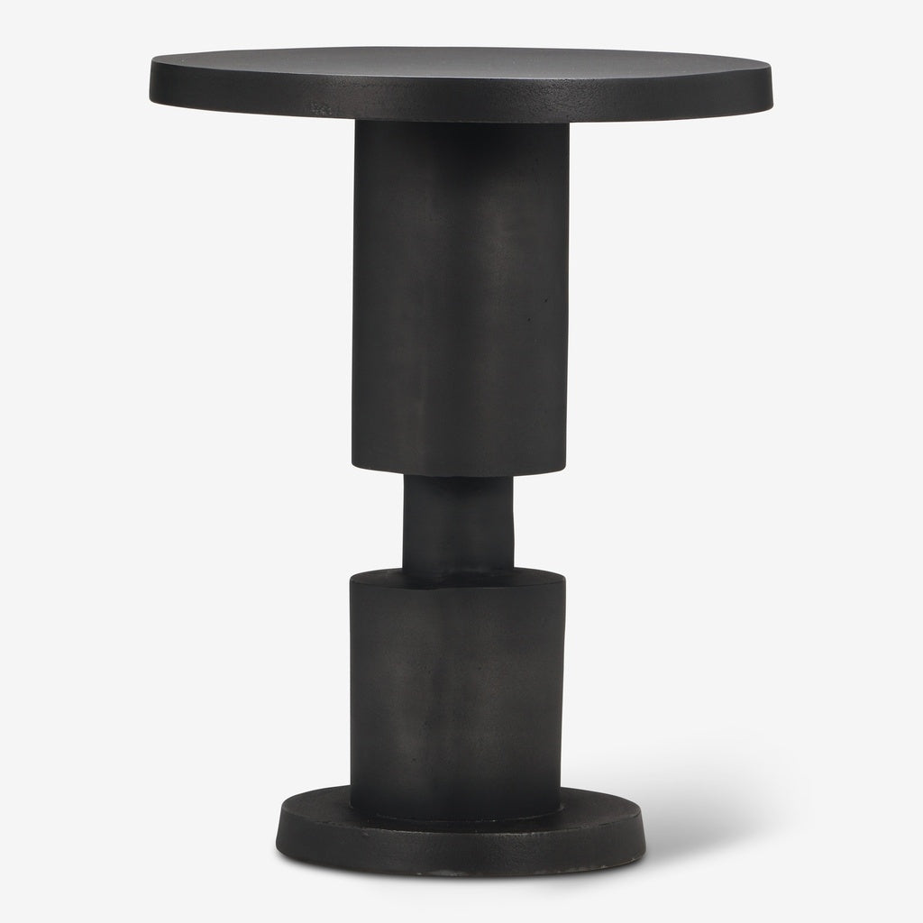 Elements - Liam - End Table - Antique Zinc