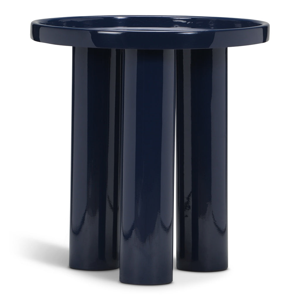 Eclat - Sofia Enamel End Table - Navy