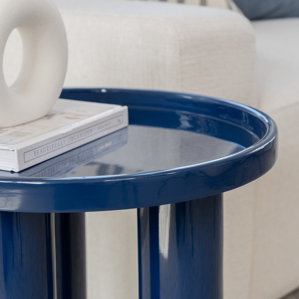 Eclat - Sofia Enamel End Table - Navy