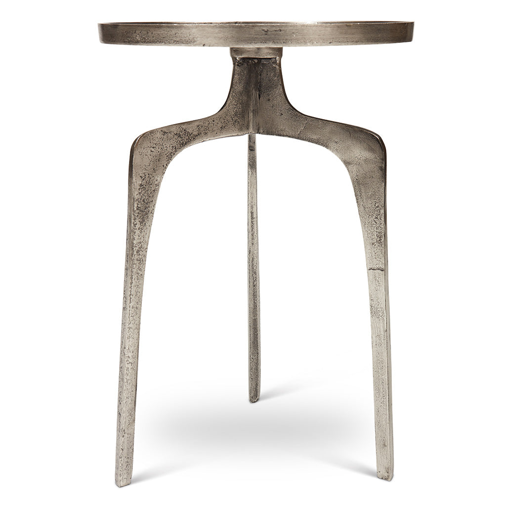 Elements - Vinya End Table - Vintage Silver