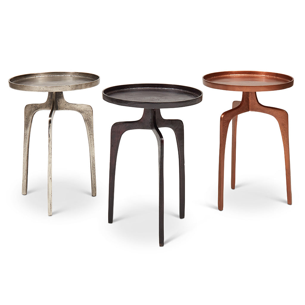 Elements - Vinya End Table - Raw Bronze