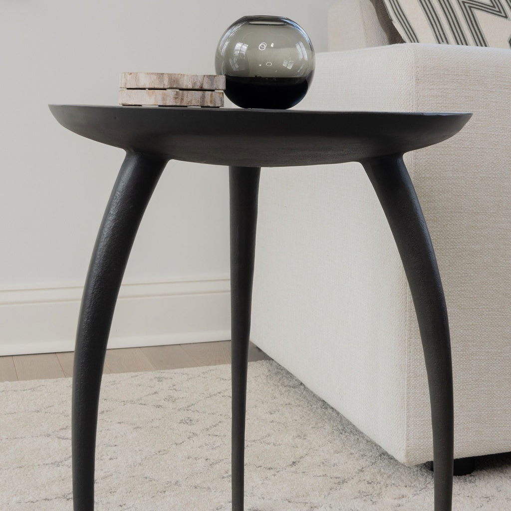 Elements - Keel - End Table - Antique Zinc