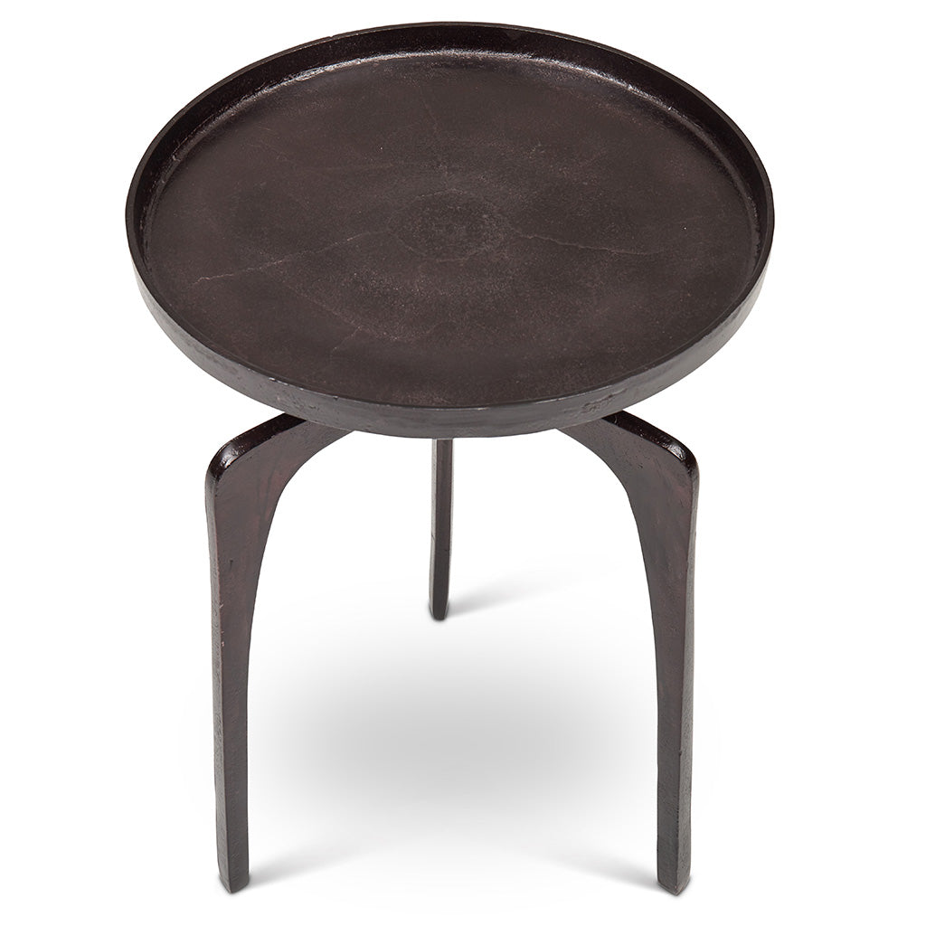 Elements - Vinya End Table - Raw Bronze