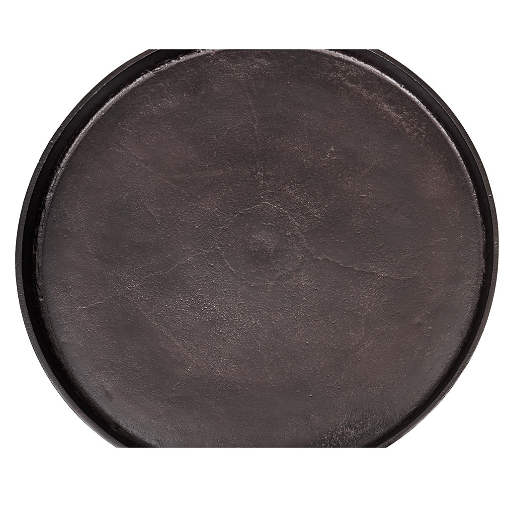 Elements - Vinya End Table - Raw Bronze
