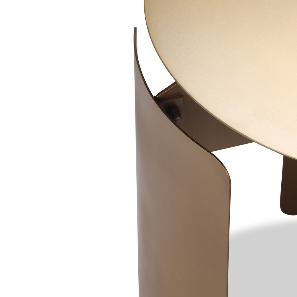 Senshi - Industrial End Table - Industrial Brass