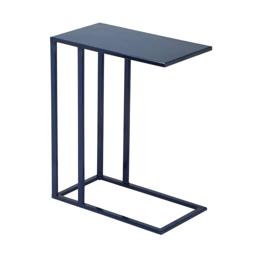 Elements - Tanu - C-Table Enamel Top End Table - Navy