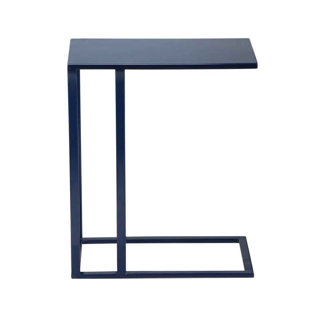 Elements - Tanu - C-Table Enamel Top End Table - Navy