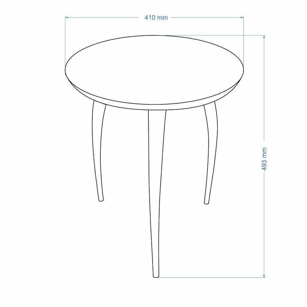 Elements - Keel - End Table - Antique Zinc