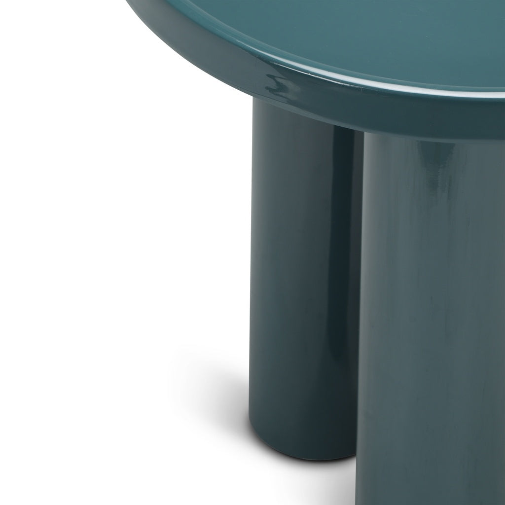 Eclat - Sofia Enamel End Table - Aegean Teal