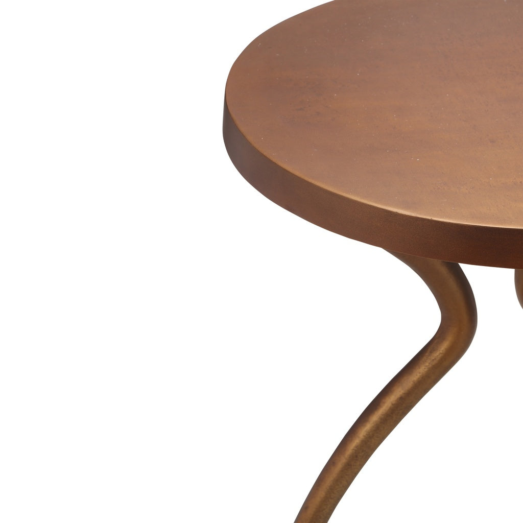Elements - Sarp - End Table - Antique Brass