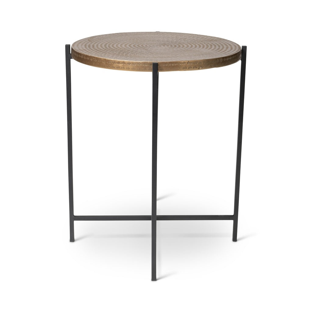 Elements - Navi - End Table - Antique Brass