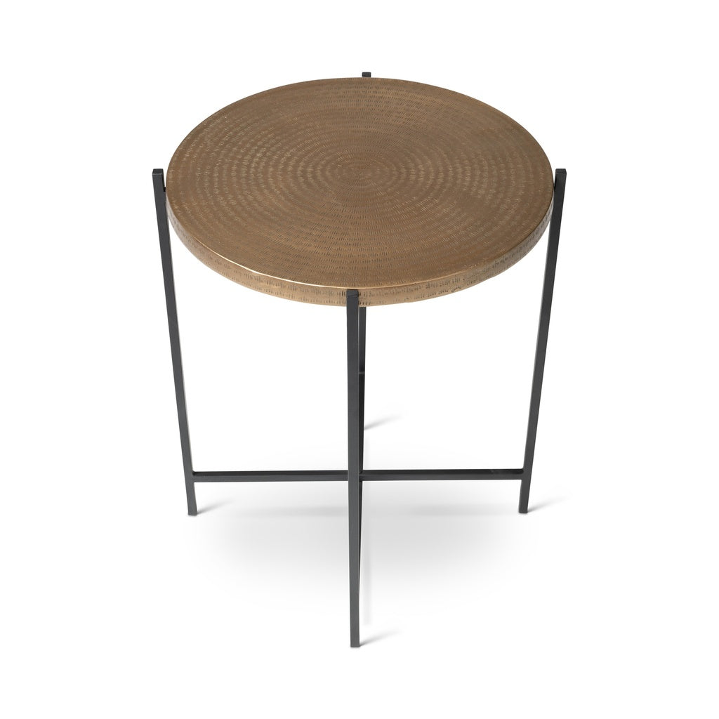 Elements - Navi - End Table - Antique Brass