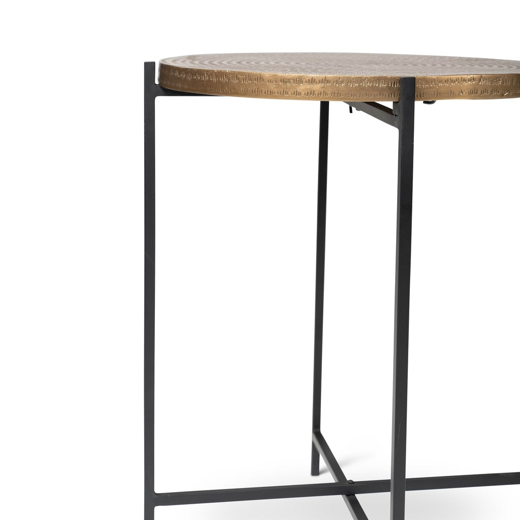 Elements - Navi - End Table - Antique Brass