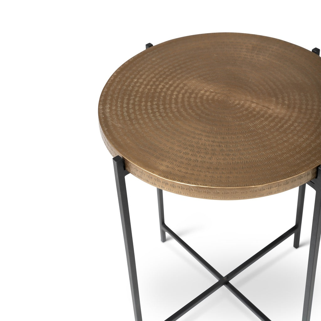 Elements - Navi - End Table - Antique Brass