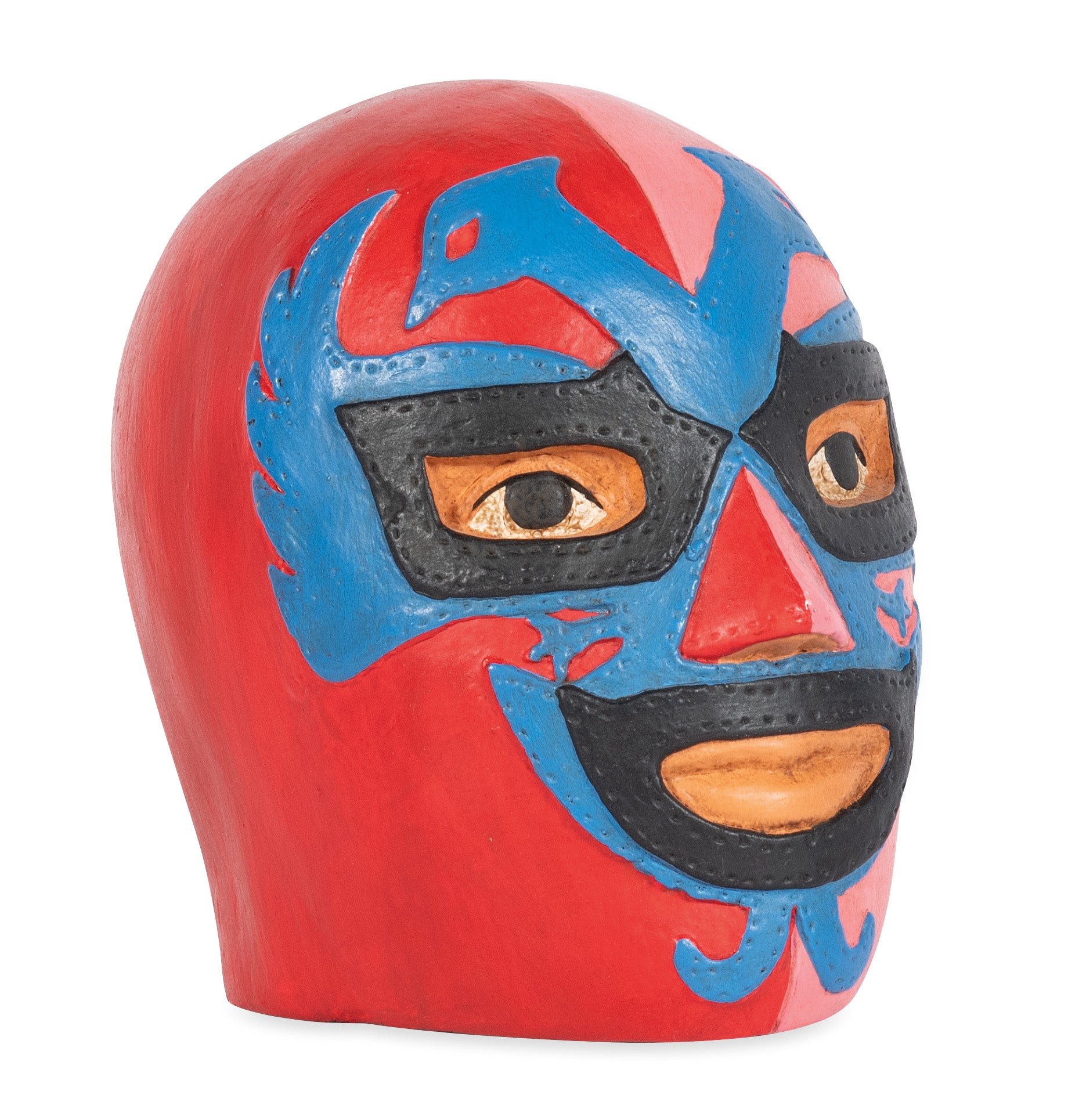 Dos Caras Wrestler Head Coin Bank