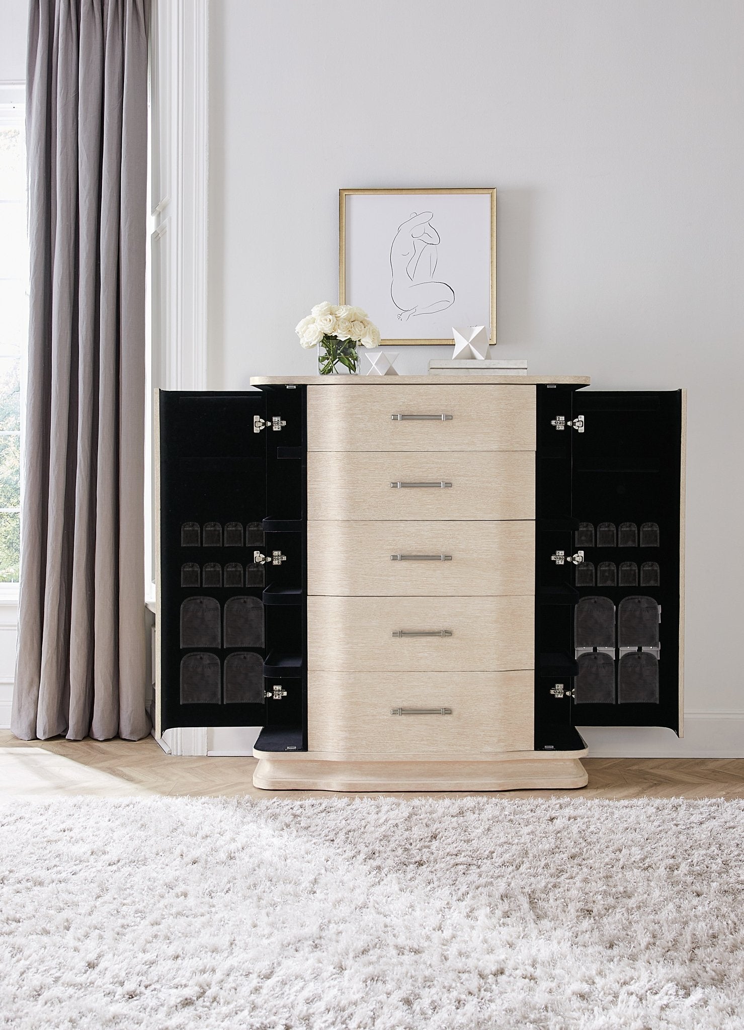 Nouveau Chic Five Drawer Chest - Central Designs