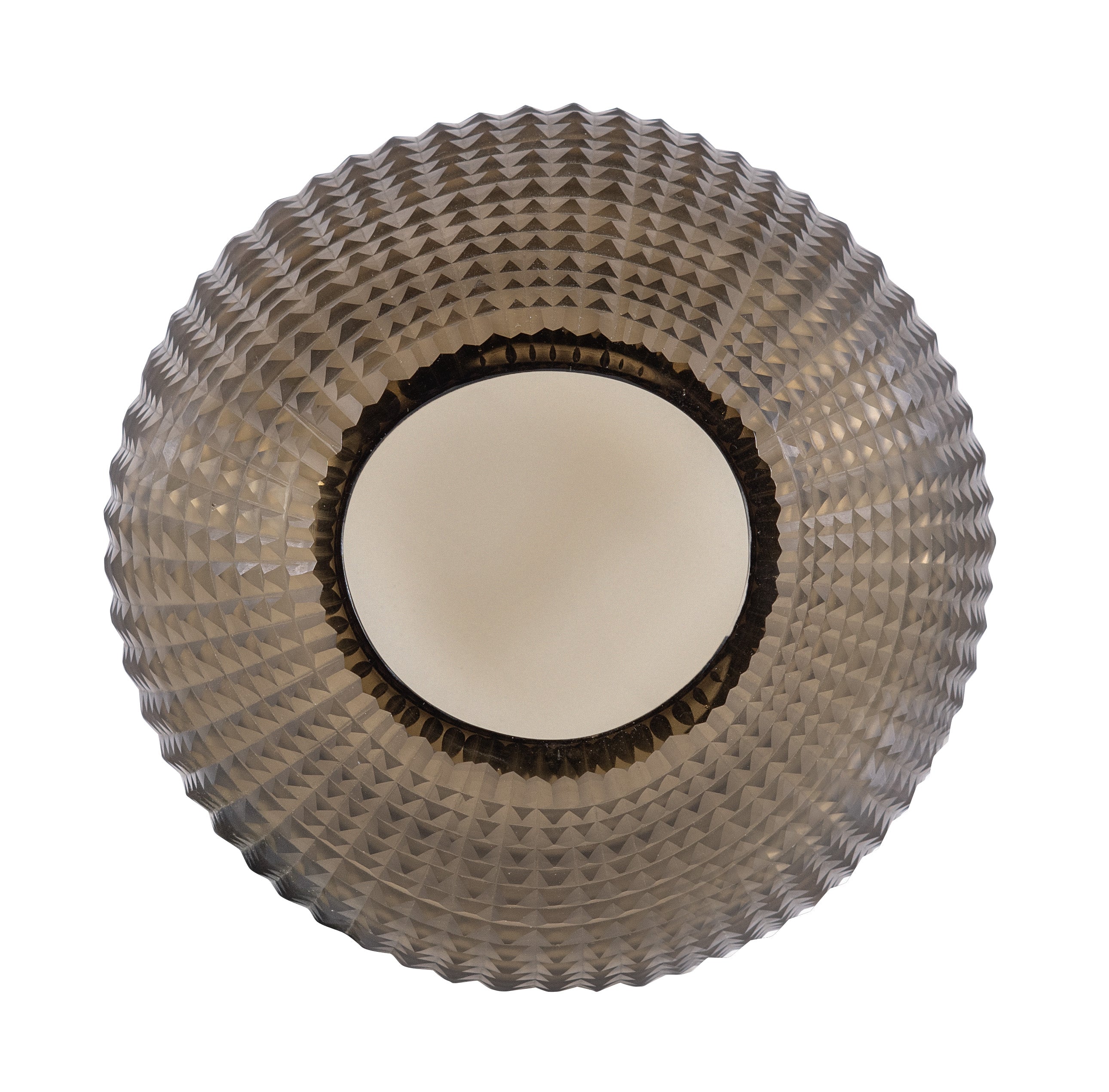 Somme Round Jack Fruit Smoke Glass Vase