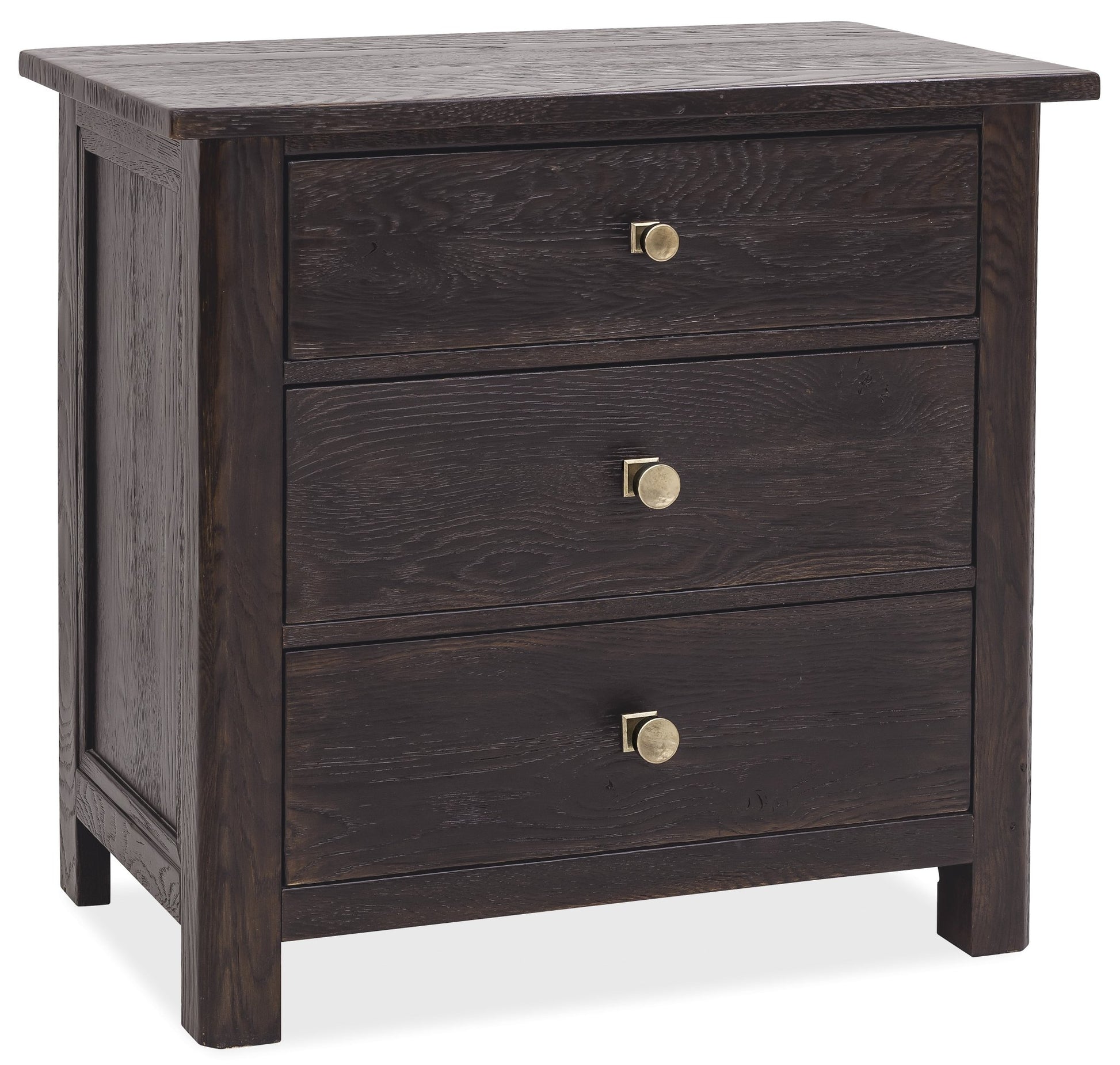 Driftwood Three - Drawer Nightstand - Central Designs