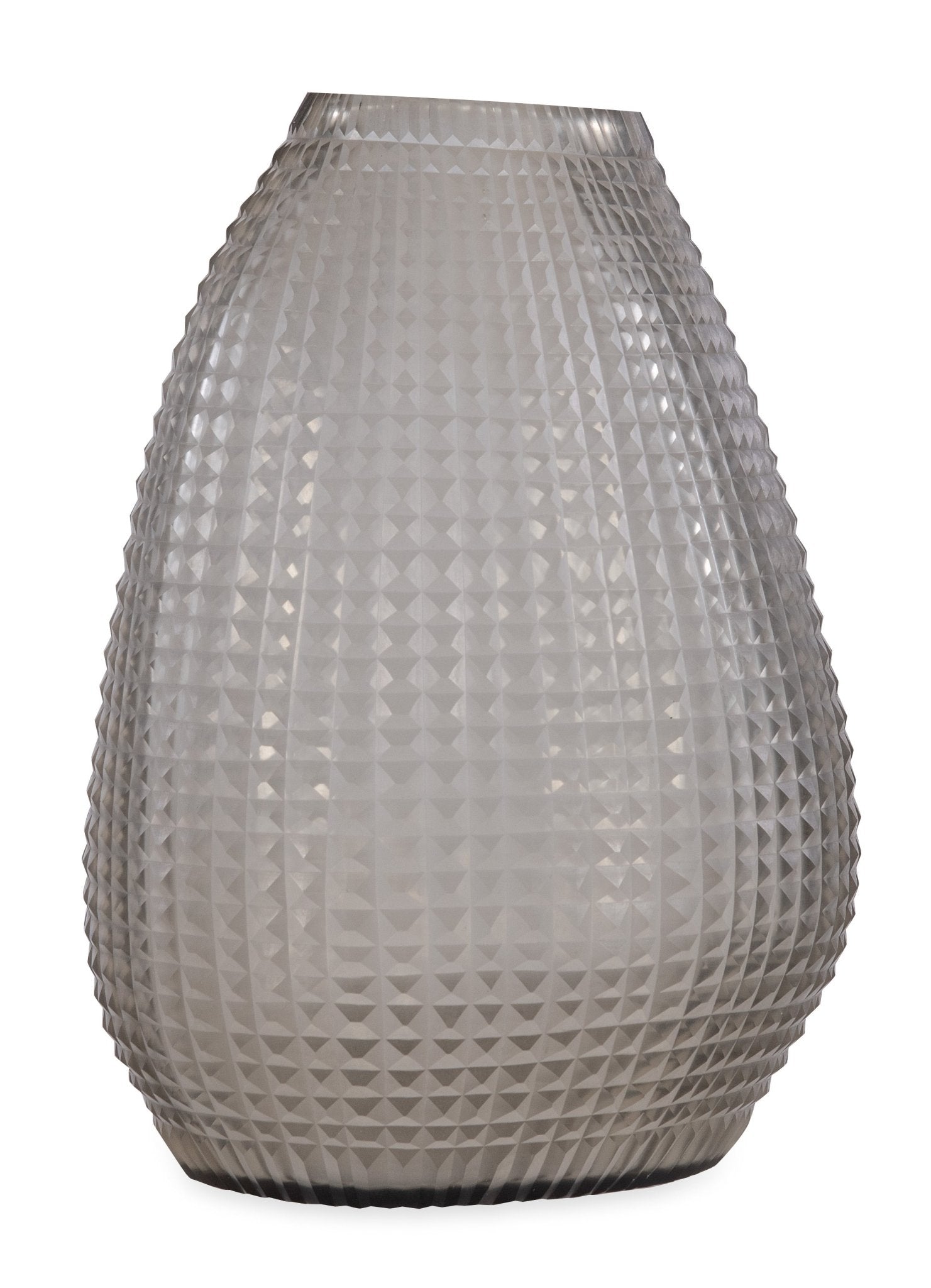 Somme Tall Jack Fruite Smoke Glass Vase - Central Designs