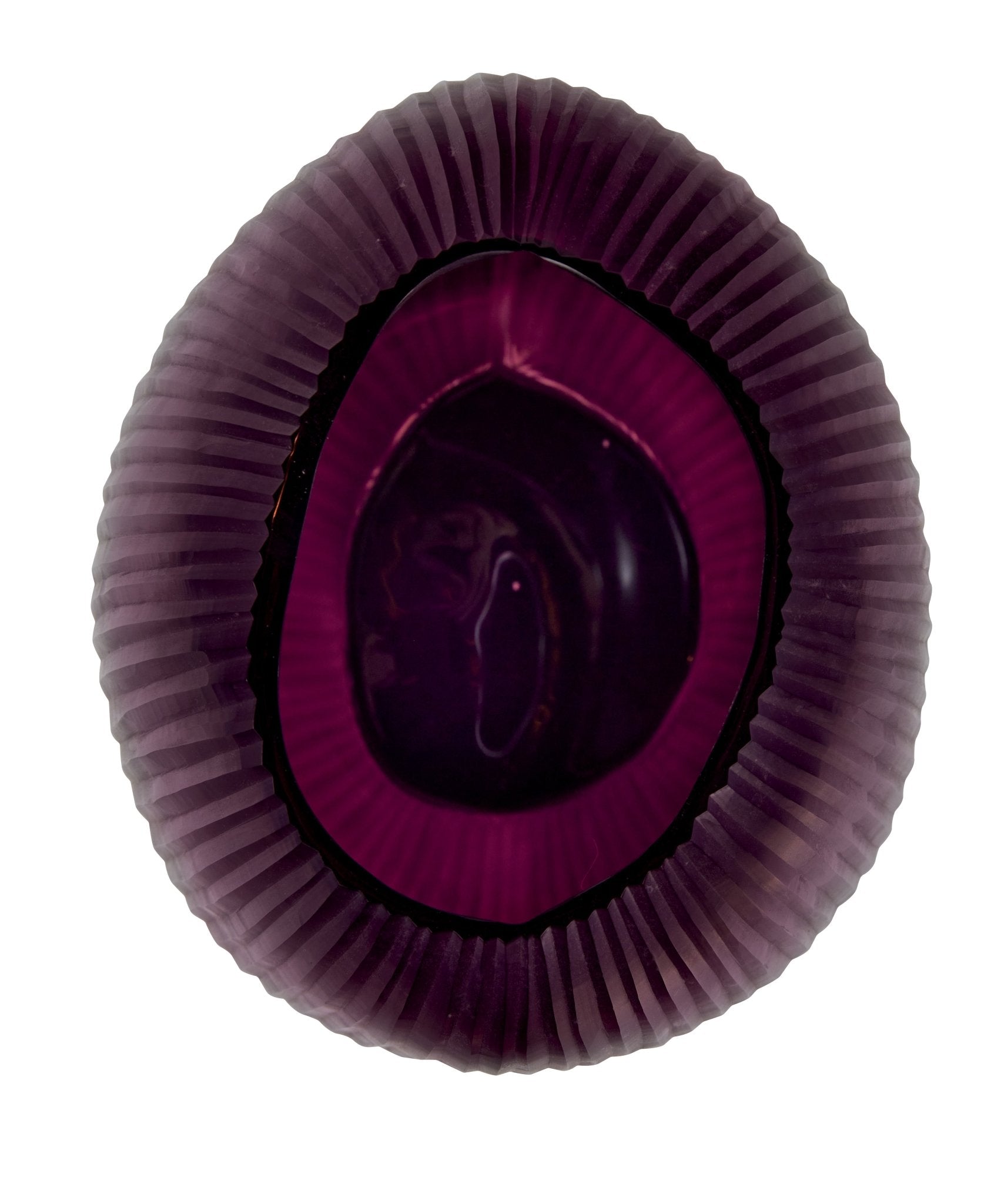 Seine Amethyst Sculptural Glass Vase - Large - Central Designs
