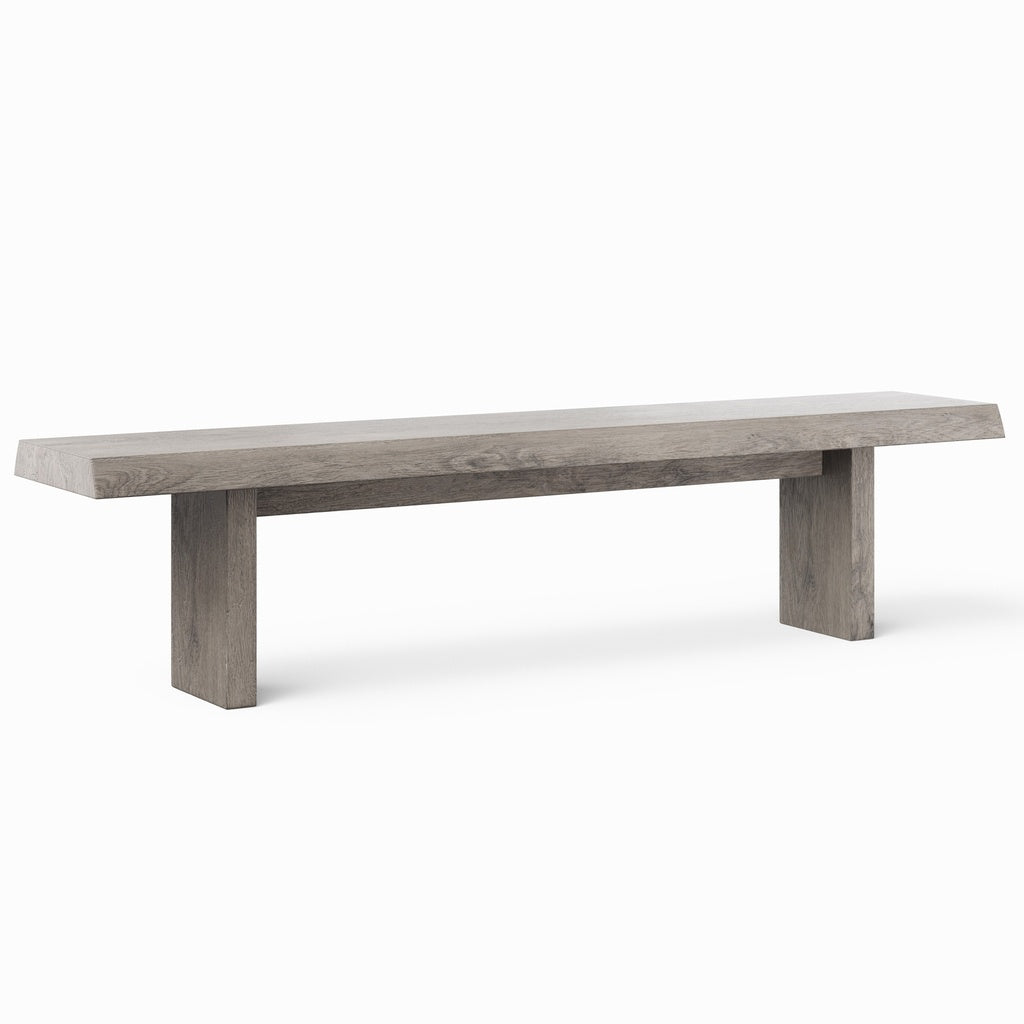 Brooks - Bench - 102" - Sandblasted Grey Frame