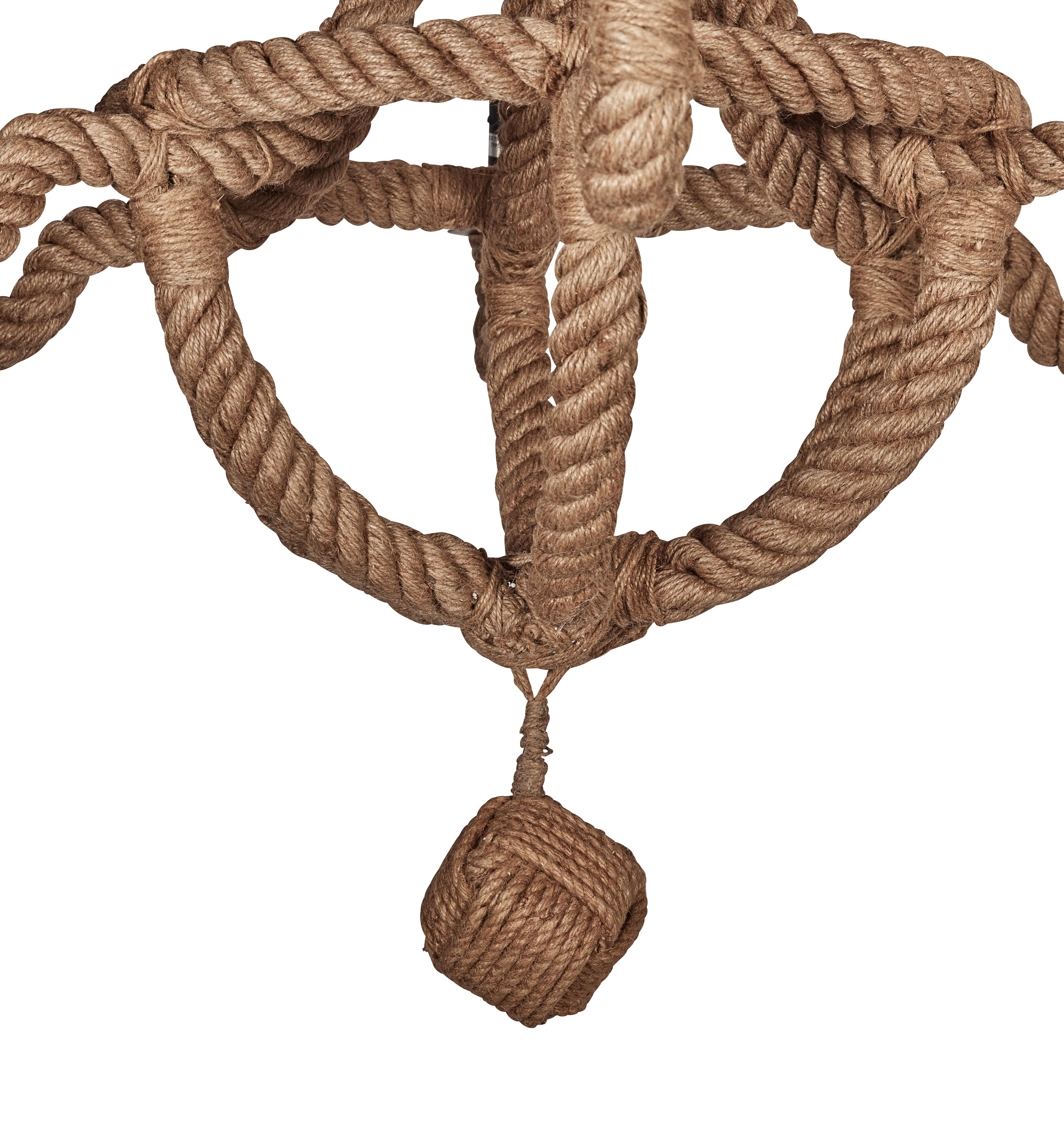 Rope Chandelier w/Six Arms