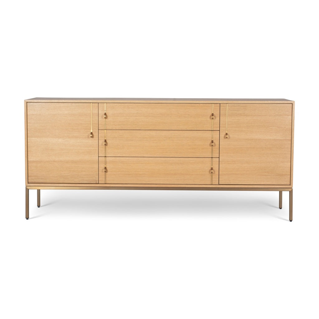 IE Series - Holly - Buffet - White Oak Frame - Brass Legs