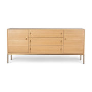 IE Series - Holly - Buffet - White Oak Frame - Brass Legs
