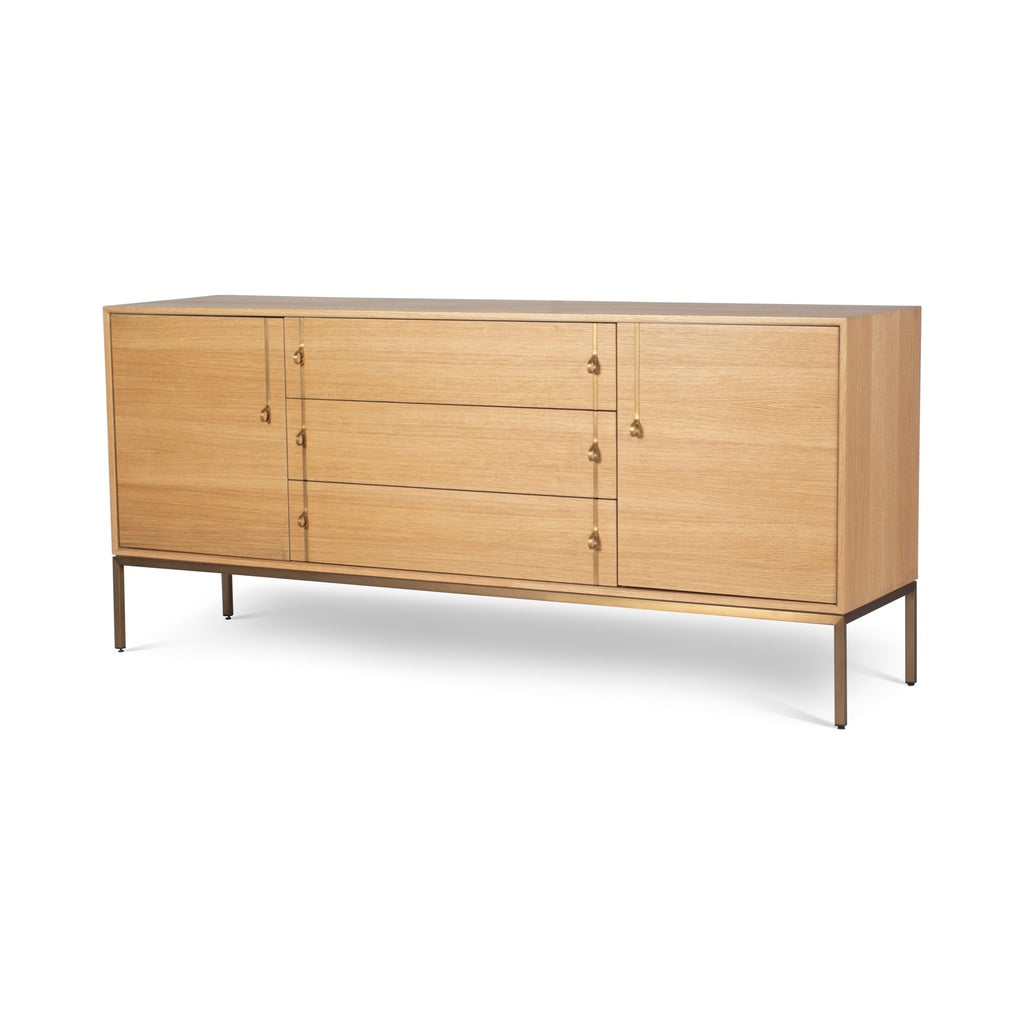 IE Series - Holly - Buffet - White Oak Frame - Brass Legs