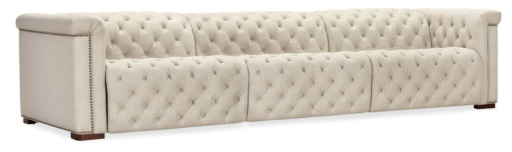 Savion Deux 3 Seat Sofa with Two Power Recliners and Three Power Headrests - Central Designs