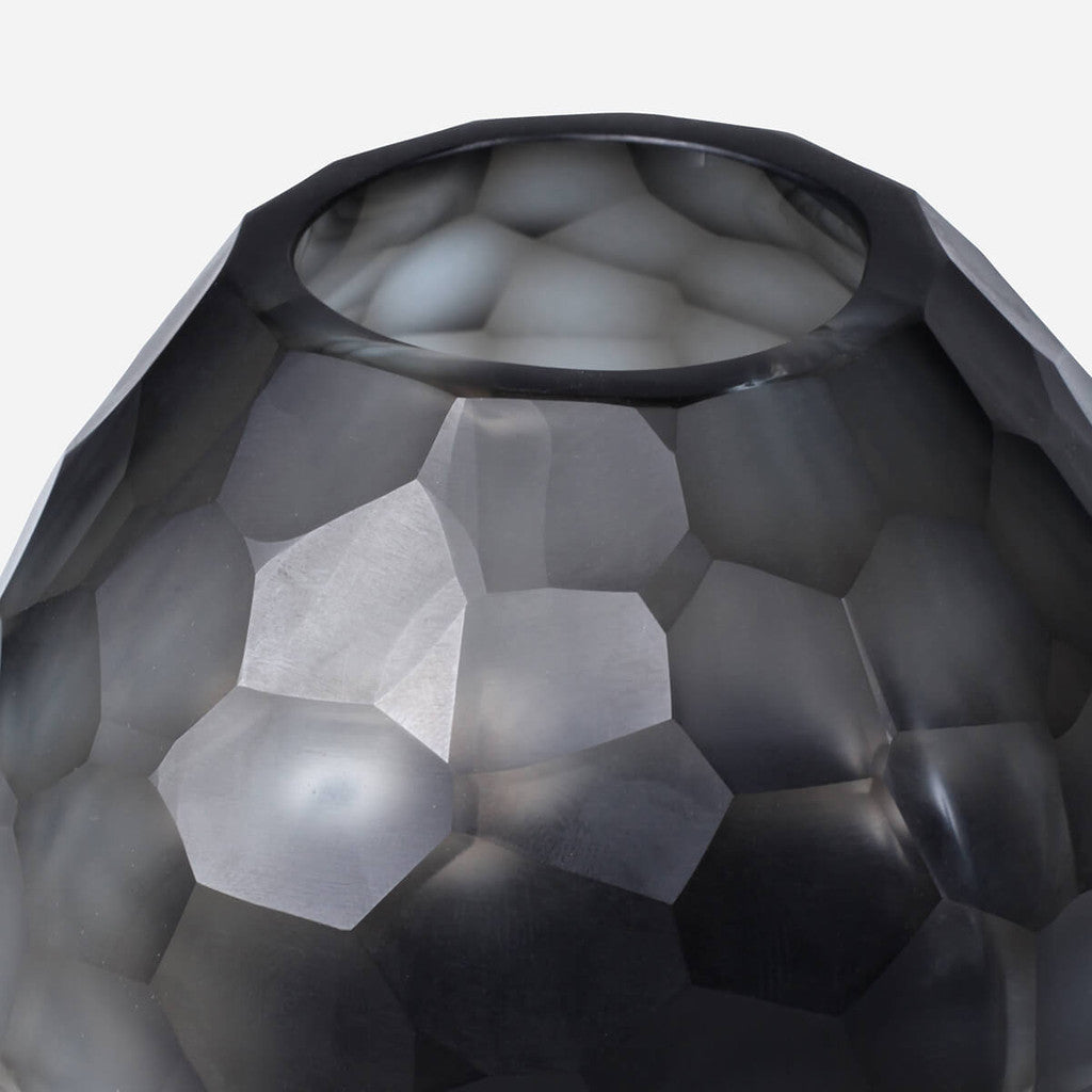 Somme Small Indigo Glass Vase