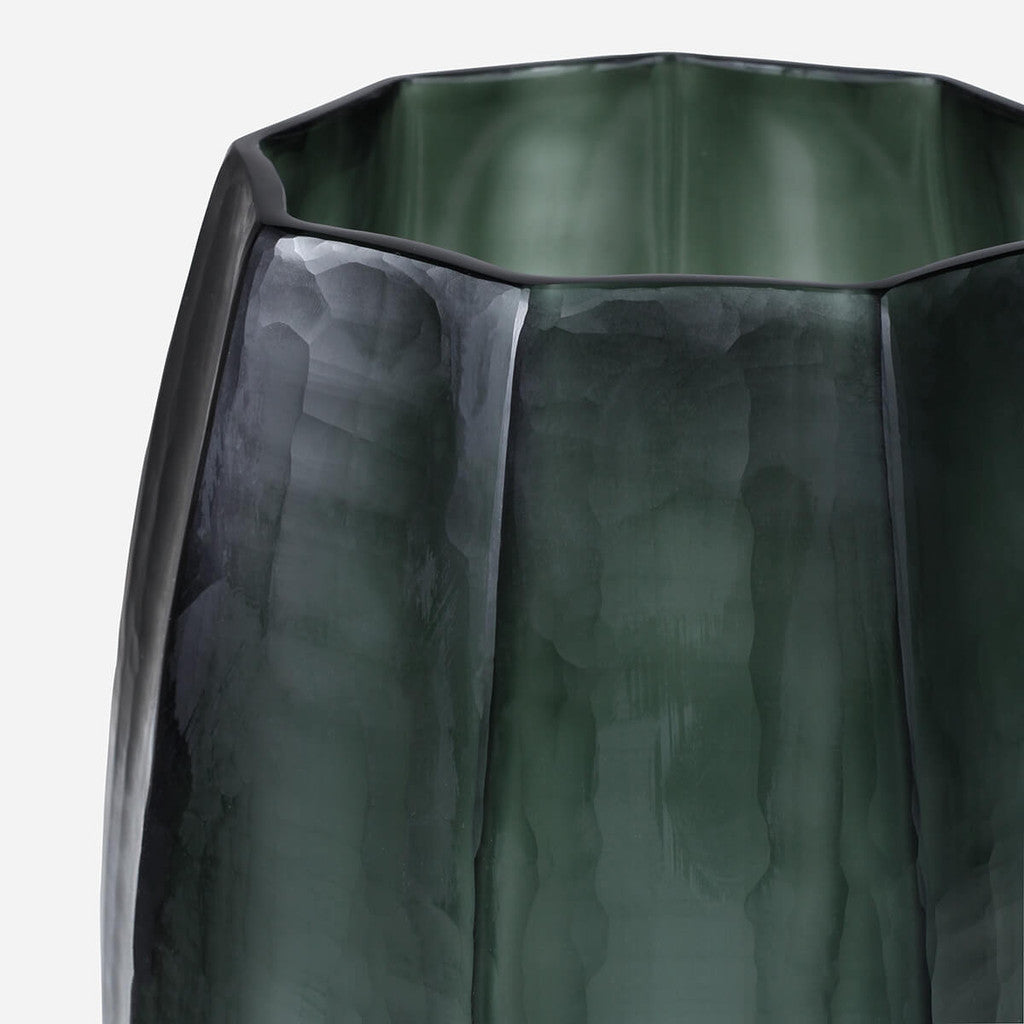 Loire Light Green Steel Glass Vase - Xlarge