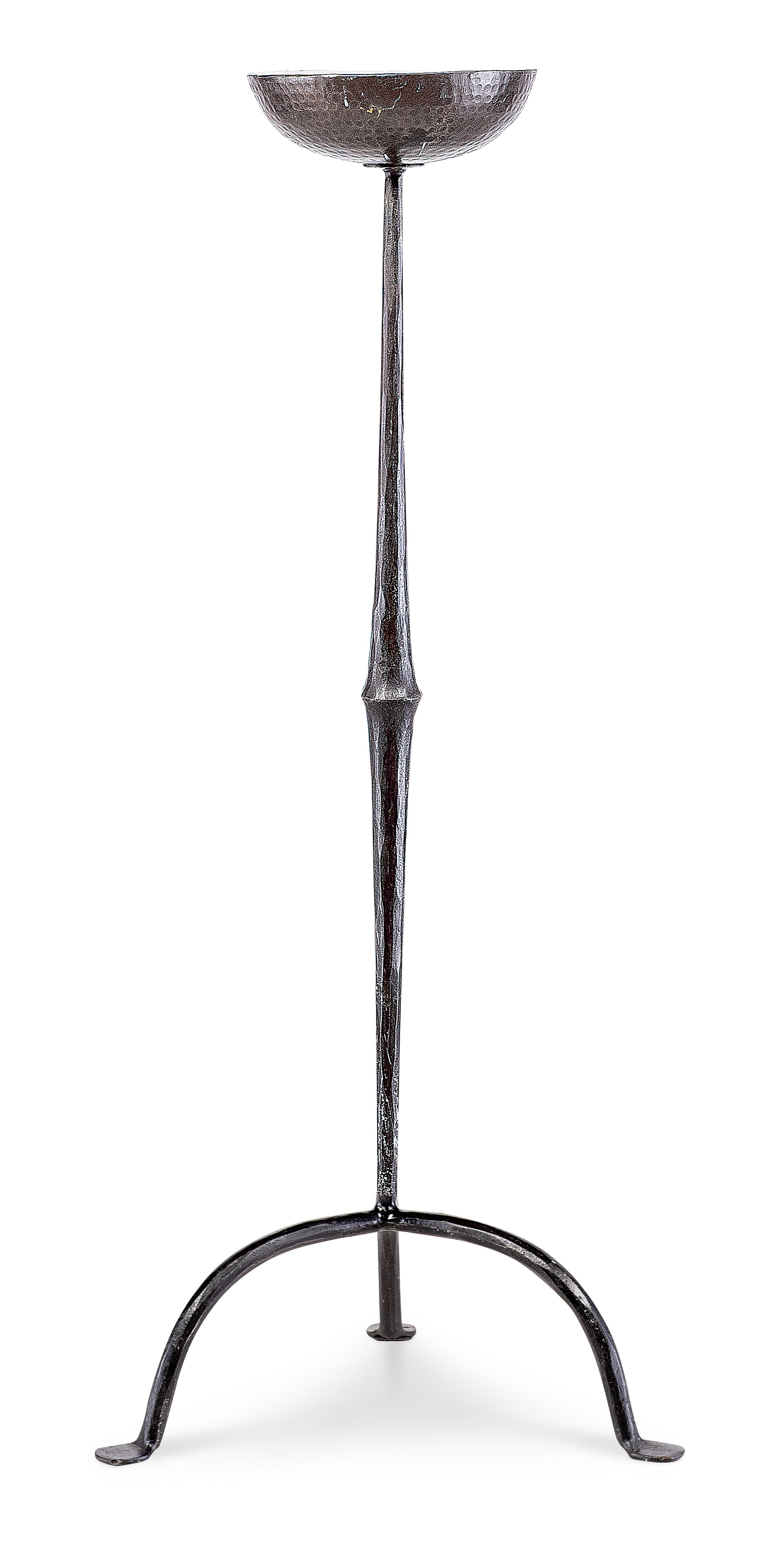 Hand Hammered Iron Lorenzon Candle Stand - Small
